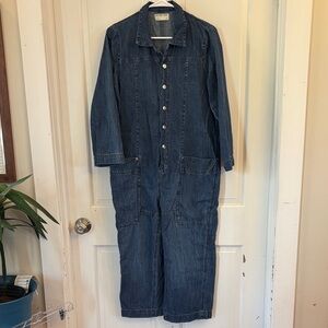 We The Free Dark Blue Denim Top